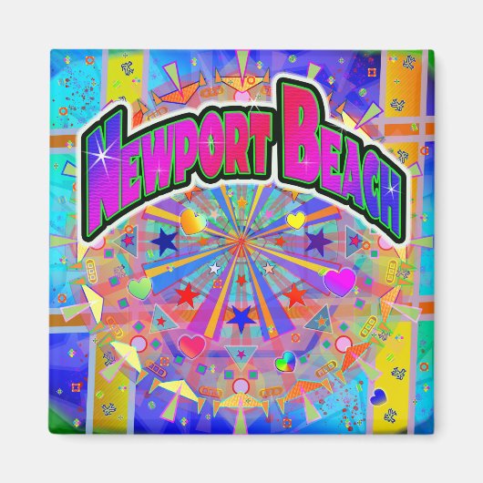Newport Beach Cosmic Unity Magnet (Voorkant)