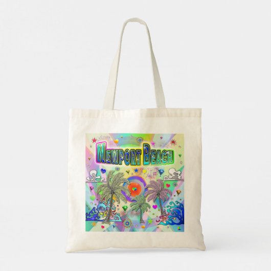 Newport Beach Deep Dream Canvas tas (Achterkant)