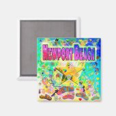 Newport Beach Epoch Hour Magneet (Voorkant / Achterkant)