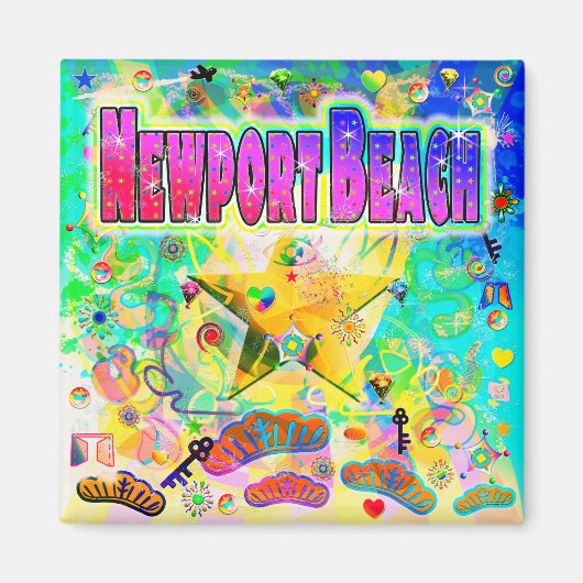 Newport Beach Epoch Hour Magneet (Voorkant)