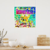 Newport Beach Epoch uur Poster (Keuken)