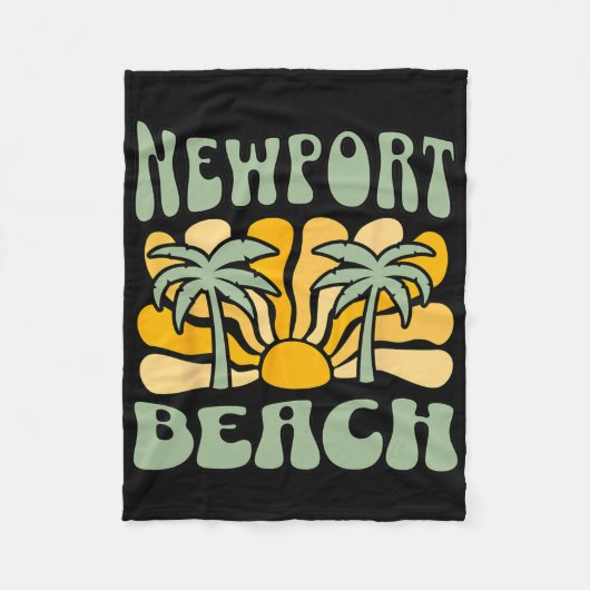 Newport Beach Fleece Deken (Voorkant)