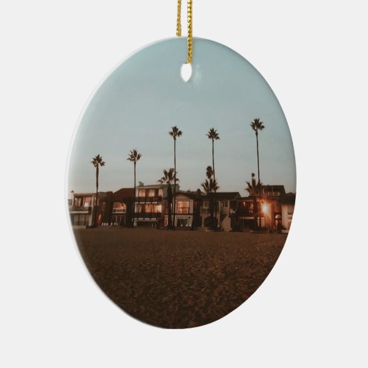 Newport Beach Keramisch Ornament (Rechts)