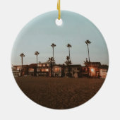 Newport Beach Keramisch Ornament (Achterkant)
