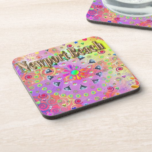 Newport Beach Lucky Golden Onderzetter (Linkerzijde)