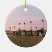 Newport Beach Pastel Sunset Keramisch Ornament (Achterkant)