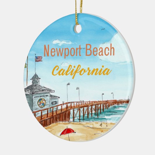 Newport Beach Pier Ornament (Links)