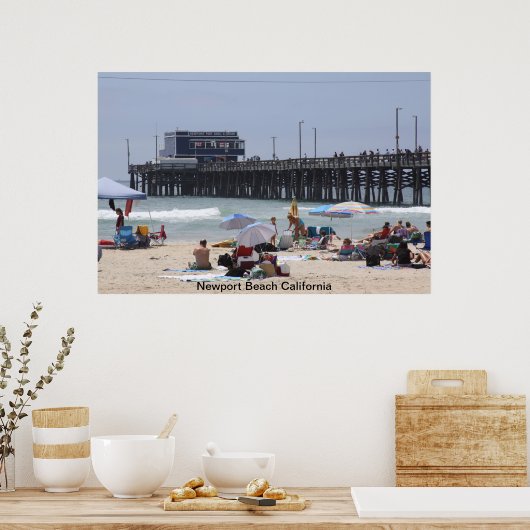 Newport Beach Pier Poster (Keuken)