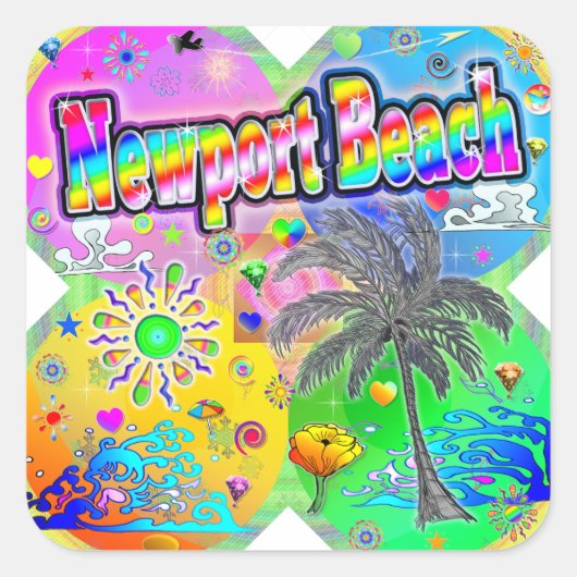 Newport Beach Quadro Seasons Sticker (Voorkant)