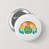 Newport Beach Retro Ronde Button 5,7 Cm (Voorkant /achterkant)