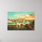 Newport Beach, Rhode Island (1876) Canvas Afdruk (Voorkant)