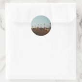 Newport Beach Ronde Sticker (Tas)