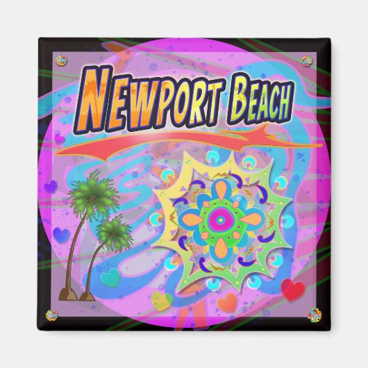 Newport Beach True Progress Magnet (Voorkant)