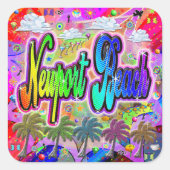 Newport Beach Vista Express Sticker (Voorkant)