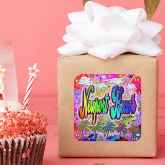 Newport Beach Vista Express Sticker (Feest)