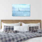 Newport Beach Zeilen Canvas Afdruk (Insitu (Slaapkamer))