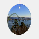 Newport Bridge over Yaquina Bay Keramisch Ornament (Rechts)