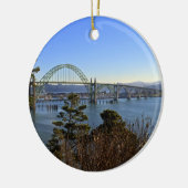 Newport Bridge over Yaquina Bay Keramisch Ornament (Links)