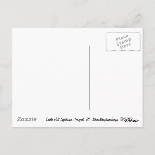 Newport, briefkaart Rhode Island (Achterkant)