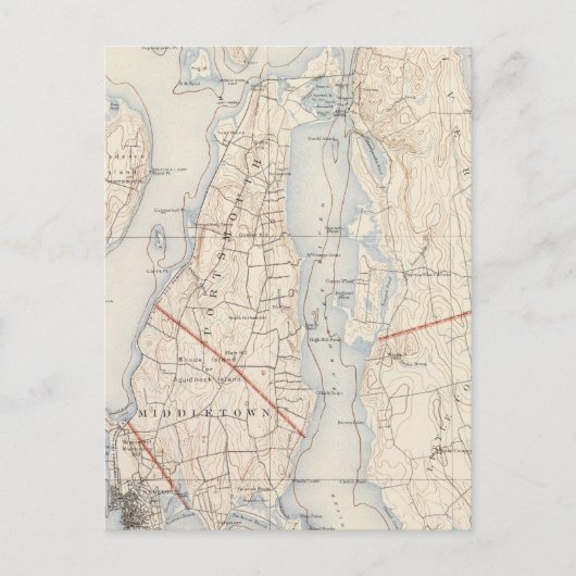 Newport County, Rhode Briefkaart (Voorkant)