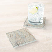 Newport County, Rhode Island Glazen Onderzetter (Schuin)