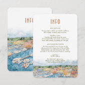 Newport Harbour INFO Details Kaart (Voorkant / Achterkant)