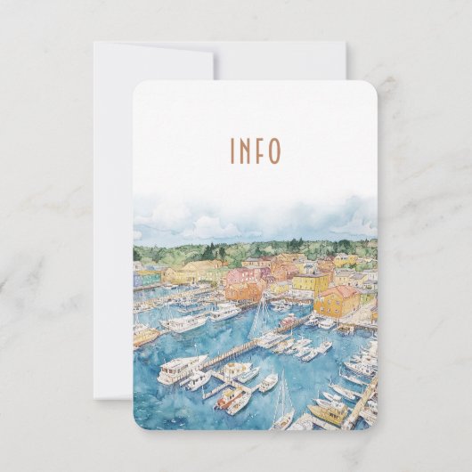 Newport Harbour INFO Details Kaart (Achterkant)