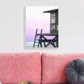 Newport Lifeguard Tinted Photo Canvas (Insitu (Woonkamer))
