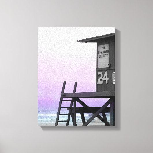 Newport Lifeguard Tinted Photo Canvas (Voorkant)