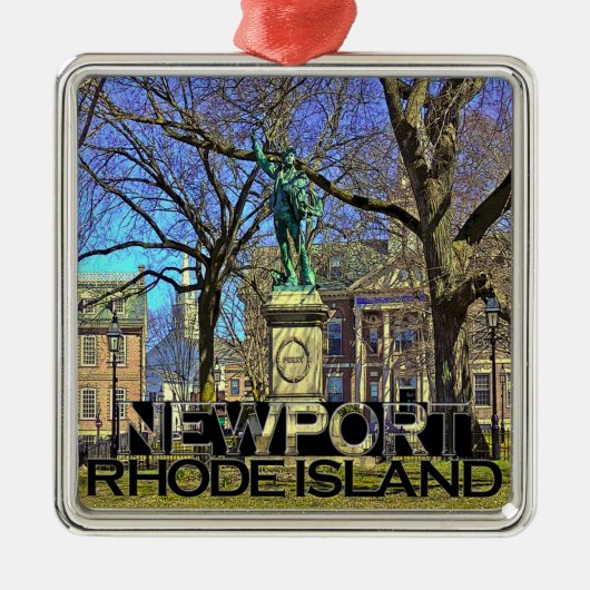 Newport Metalen Ornament (Voorkant)