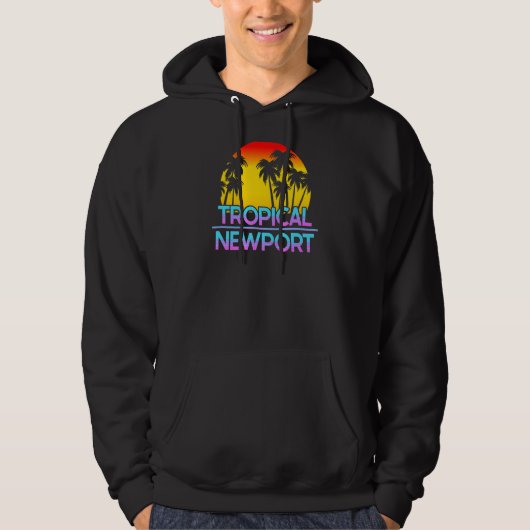 Newport Minnesota Grappig Ironisch Weer Hoodie (Voorkant)