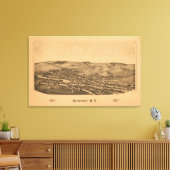 Newport, New YorkPanoramic MapNewport, NY Canvas Afdruk (Insitu (Woonkamer))