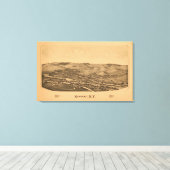 Newport, New YorkPanoramic MapNewport, NY Canvas Afdruk (Insitu (Houten vloer))