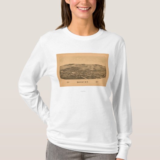 Newport, New YorkPanoramic MapNewport, NY T-shirt (Voorkant)