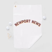 Newport News, Virginia  Arch Golfhanddoek (Insitu)