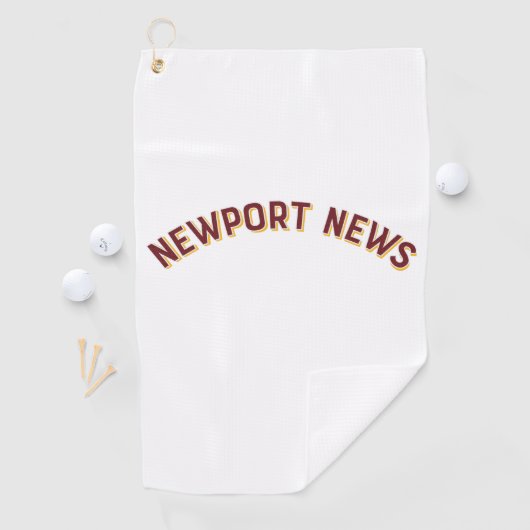 Newport News, Virginia  Arch Golfhanddoek (Insitu)