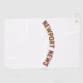 Newport News, Virginia  Arch Golfhanddoek (Horizontaal)