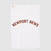 Newport News, Virginia  Arch Golfhanddoek (Voorkant)