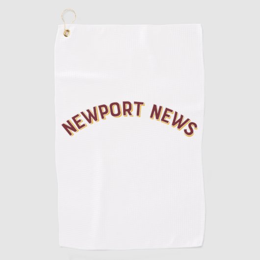 Newport News, Virginia  Arch Golfhanddoek (Voorkant)