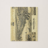 Newport News Virginia Warwick County Map 1891 Legpuzzel (Verticaal)