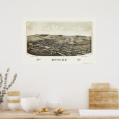 Newport, NY Panoramic Map - 1890 Poster (Keuken)