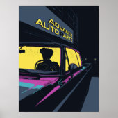 Newport oldtimer – Paps auto Poster (Voorkant)