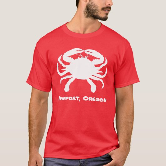 Newport Oregon Crab Shirt (Voorkant)