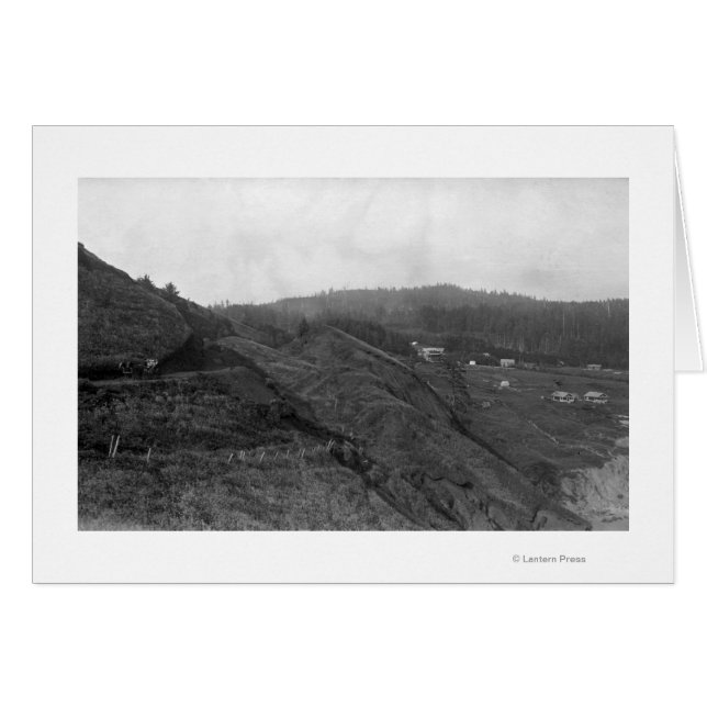 Newport, oregon scène bij de Agate Beach foto (Voorkant Horizontaal)