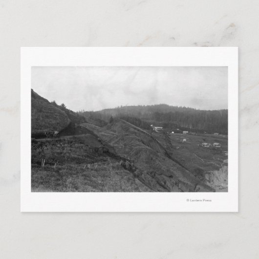 Newport, oregon scène bij de Agate Beach foto Briefkaart (Voorkant)