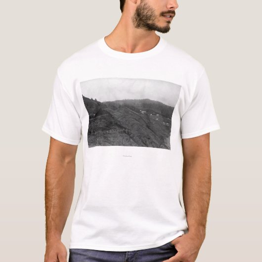 Newport, oregon scène bij de Agate Beach foto T-shirt (Voorkant)