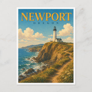 Newport Oregon Yaquina Head GeoSaga Briefkaart