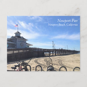 Newport Pier, Newport Beach, Californië Briefkaart