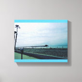 Newport Pier, Newport Beach, Californië Canvas Afdruk (Voorkant)