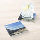 Newport Pier, Newport Beach, Californië Glazen Onderzetter (Schuin)